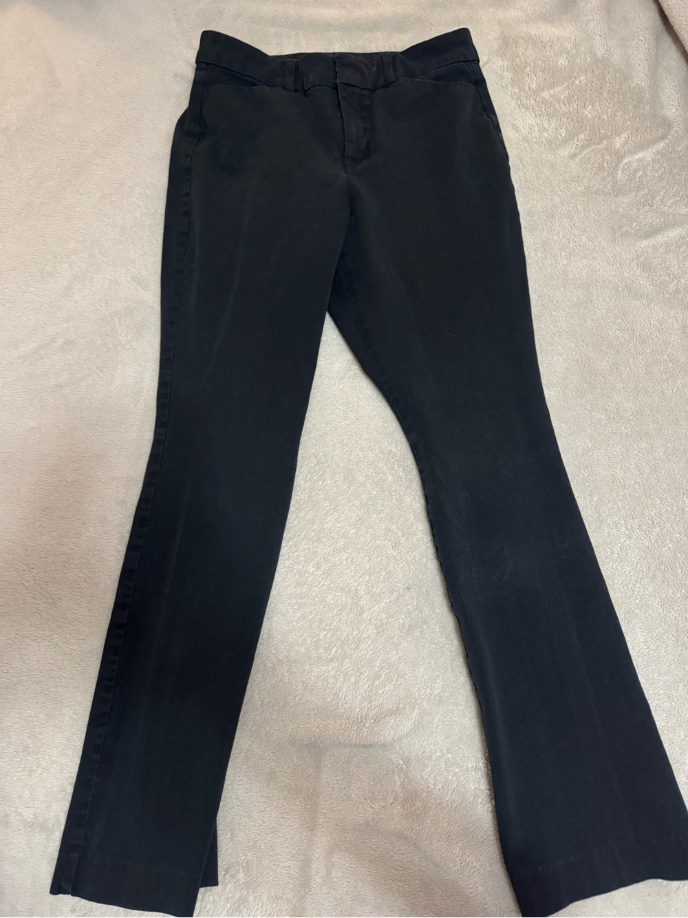 Black Women’s Flare Leg Work Pants - Old Navy Pixie Pants - Size 6